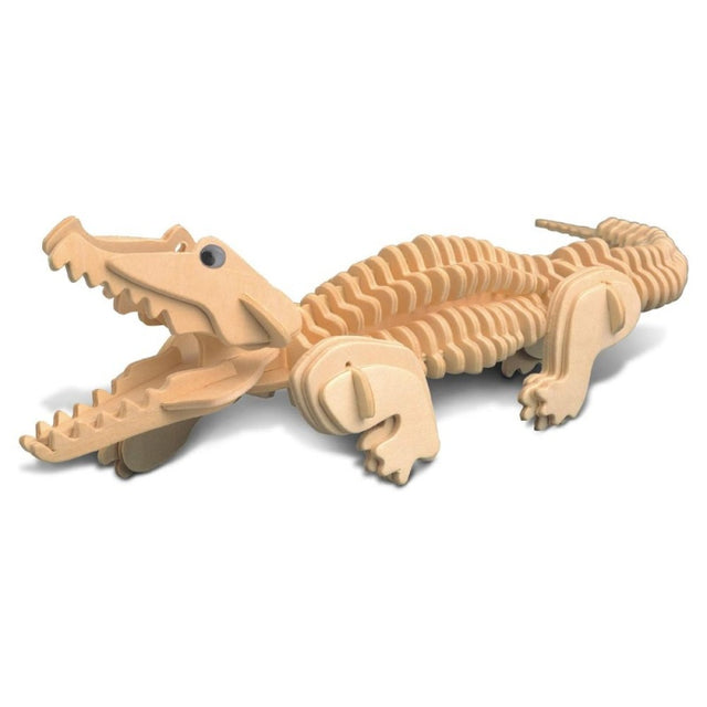 Puzzle lemn 3D - Crocodil, 2 foi, Colorarte