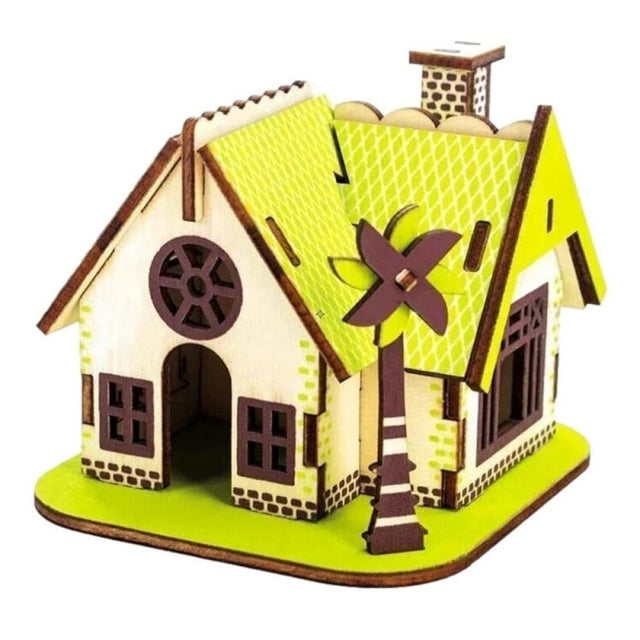 Puzzle lemn 3D - Moara de vant, 210x170mm, 2 foi, CNX, A-115