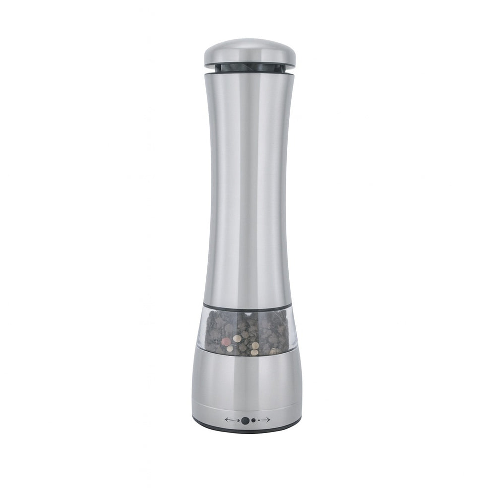 Rasnita electrica sare si piper Floria, inox, alimentare 6xAAA, ZLN2508, gri