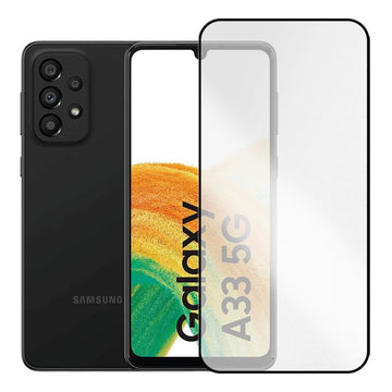 Folie Clear 99H AR pentru Samsung A33, Anti-Reflect Glass - Transparent / Negru
