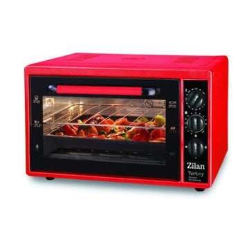 Cuptor Electric Zilan ZLN5320, 38L, 1500W, Timer, Gratar si Tava - Rosu