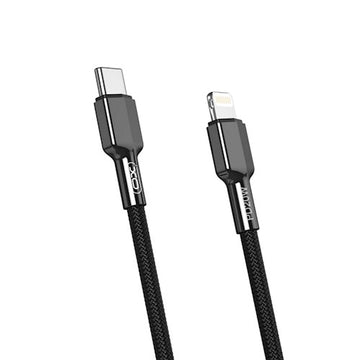 Cablu Date si Incarcare XO NB183A, USB-C la Lightning, PD20W, QC3.0, 1m - Negru