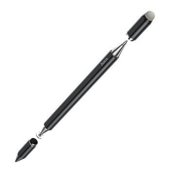 Stylus Pen 3 in 1 Hoco GM111, Capacitiv + Stylus, Touch Ecran Telefon/Tableta - Negru