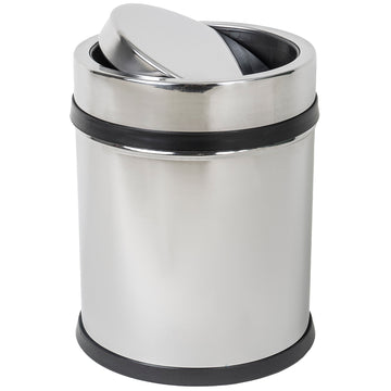 Coș de gunoi antiamprenta 16 Floria ZLN4599, inox