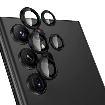 Folie Camere pentru Samsung Galaxy S24 Ultra, AutoAlign, Lens KIT - Negru