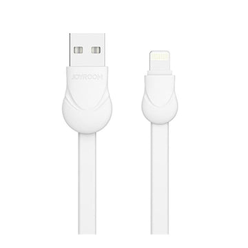 Cablu Date si Incarcare Joyroom S-L121, USB-A la Lightning, Flat, 1m - Alb