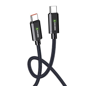 Cablu Date si Incarcare Kaku KSC-967, USB-C, PD60W, QC3.0, 1m - Negru