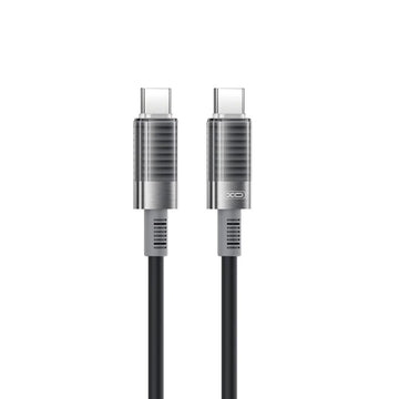 Cablu Date si Incarcare XO NB-Q282B, USB-C, PD60W, QC3.0, Silicon Mold, 1m - Negru