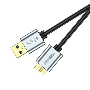 Cablu HDD Kaku KSC-1527, DataTransfer, USB-A la MicroUSB 3.0, 5GB/S, 50cm - Negru