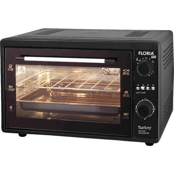 Cuptor Electric Floria ZLN2898, 40L, 1500W, Gratar si Tava Incluse - Negru