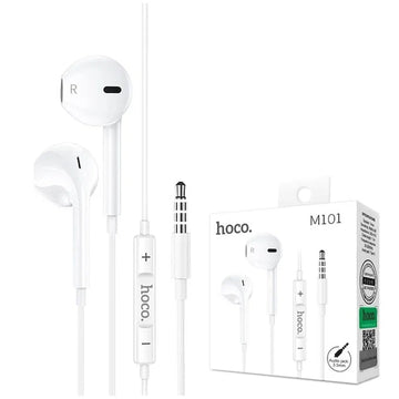 Casti Handsfree Hoco M101 Crystal, In Ear, Jack 3.5mm, Microfon - Alb