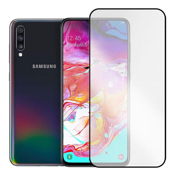 Folie Clear 99H AR pentru Samsung A42, A70, Anti-Reflect Glass - Transparent / Negru