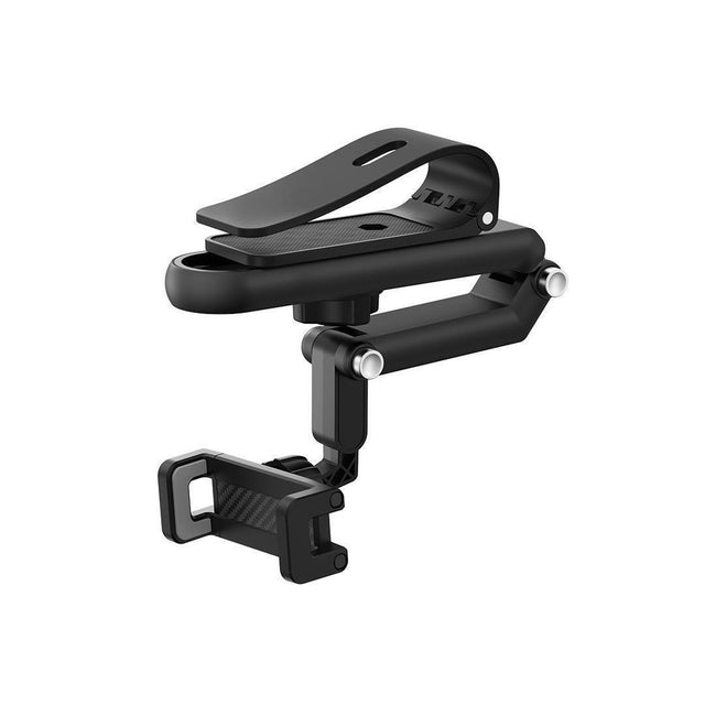 Suport Auto XO C185, cu Cleme, Montaj Oglinda Retrovizoare, MultiAngle - Negru