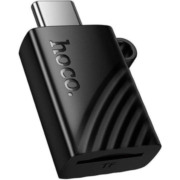 Cititor de Carduri 2-in-1 Hoco HB53, SD/TF, cu Conector USB-C, 480Mbps - Negru