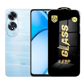 Folie Clear pentru Oppo A60, AntiStatic Glass - Transparent / Negru
