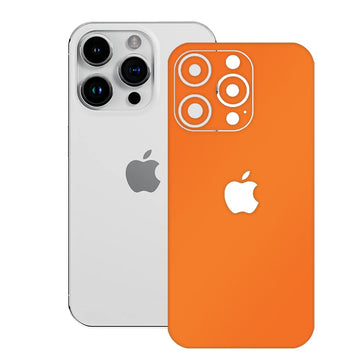 Folie Spate Maxcell pentru iPhone 15 Pro Full Cover Transform Seria 17 - Portocaliu