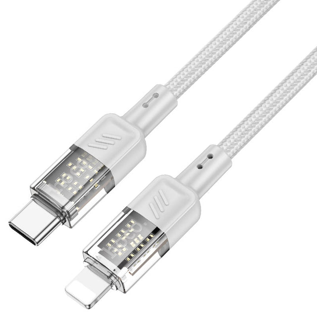 Cablu Hoco U129 USB-C la Lightning Gri