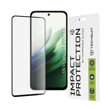 Folie Clear pentru Xiaomi Redmi 15, AntiStatic Glass - Transparent / Negru