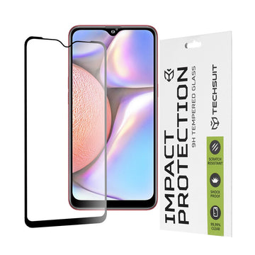 Folie Clear pentru Samsung A10, M10, Full Glass - Transparent / Negru
