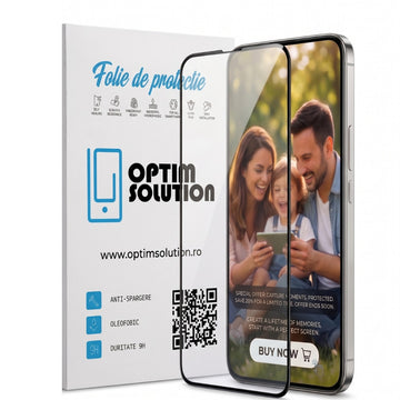 Folie Clear pentru Oppo A6X 4G, Full Glass, 6D - Negru