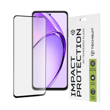 Folie Clear pentru Oppo A80, Full Glass - Transparent / Negru