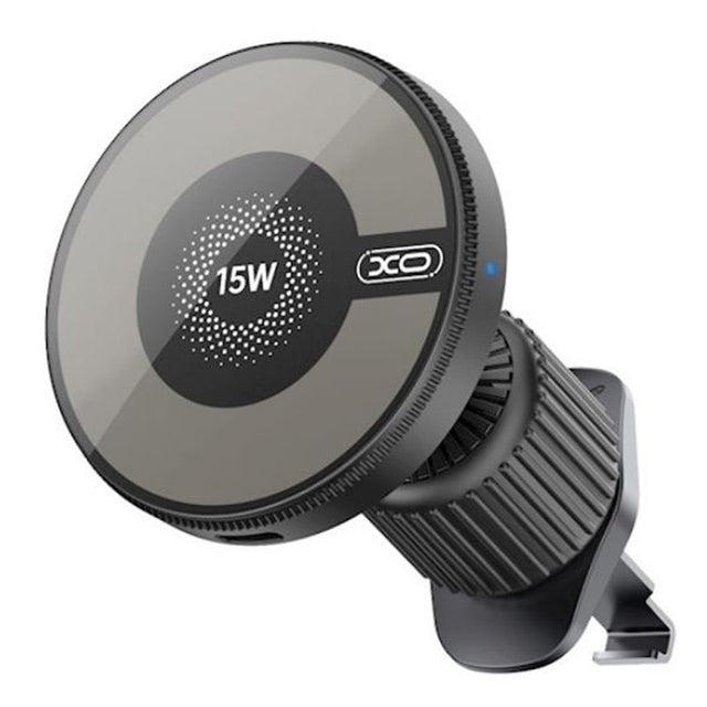 Suport Auto cu Incarcare Wireless XO CX025, Ventilatie, MultiAngle, PullClip - Negru