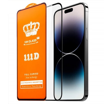 Folie Clear pentru iPhone 16 Pro, Full Glass - Transparent / Negru