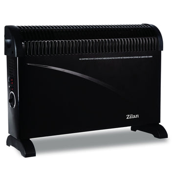 Radiator convector negru eco turbo Floria ZLN6850N, 2000 W, 3 trepte