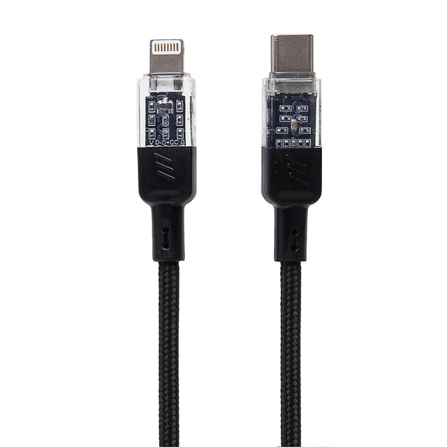 Cablu Hoco U129 textil USB-C la Lightning Negru