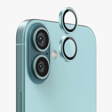 Folie Camere pentru iPhone 16, 16 Plus, AutoAlign, Lens KIT - Verde