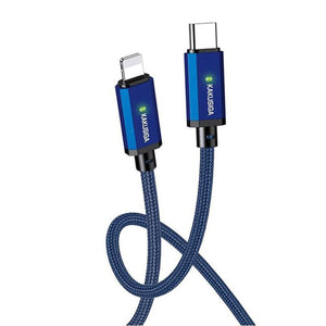 Cablu Date si Incarcare Kaku KSC-967, USB-C la Lightning, PD27W, QC3.0, 1m - Albastru