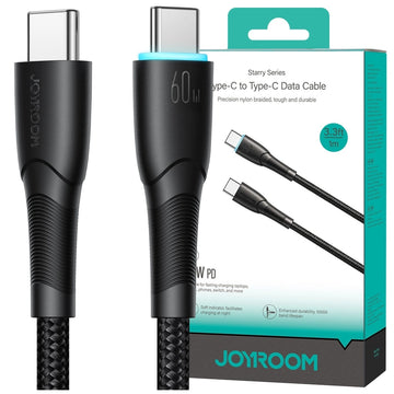 Cablu Date si Incarcare Joyroom SA32-CC3, USB-C, PD60W, QC3.0, SuperFast, 1m - Negru