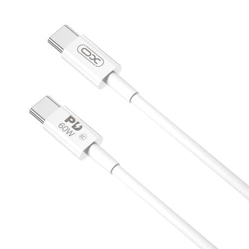 Cablu Date si Incarcare XO NB-Q190A, USB-C, PD60W, QC3.0, 1m - Alb