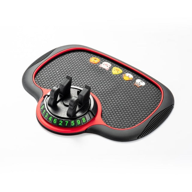 Suport Telefon + Numar de Parcare Temporar XO C167, Pad Auto Antialunecare + Suport Telefo