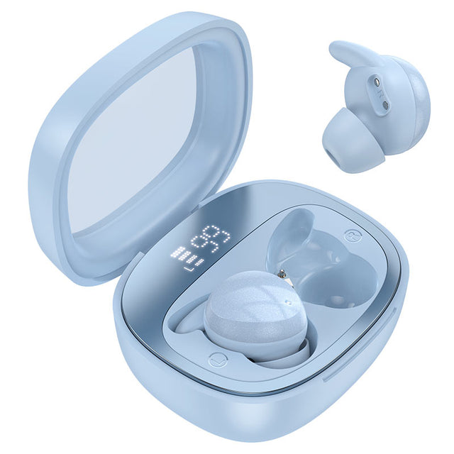 Handsfree Bluetooth Hoco EW65 Shadow, BT 5.3, Microfon - Alb