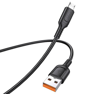 Cablu Date si Incarcare Kaku KSC-805, USB-A la MicroUSB, 18W, 2.4A, 1m - Negru
