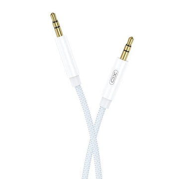 Cablu Audio XO NB-R211C, Jack 3.5mm M la Jack 3.5mm M, 1m - Alb