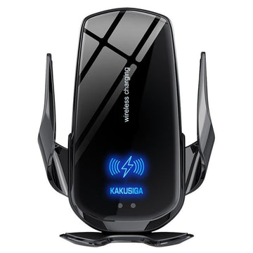 Suport Auto Wireless Kaku KSC-795, cu Cleme Laterale, Ventilatie - Negru