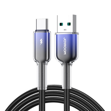 Cablu Date si Incarcare Joyroom S-A42, USB la USB-C, 3A, FastCharge, 1.2m - Negru