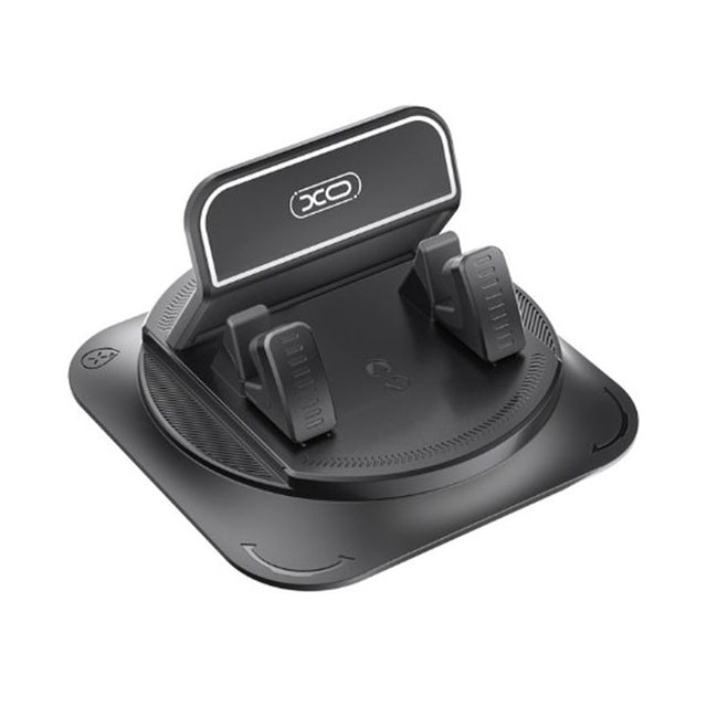 Suport Auto XO C206, Montaj Adeziv pentru Tabloul de Bord Al Consolei Centrale - Negru