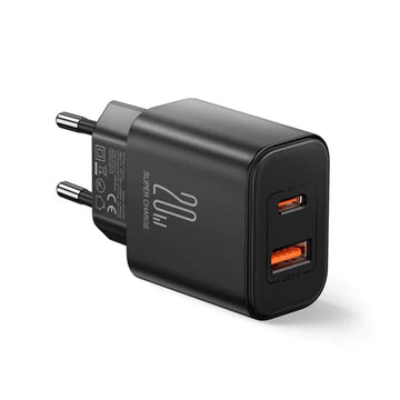 Incarcator Retea Joyroom JR-TCF05, 20W, 1xUSB-C, 1xUSB-A, PD - Negru
