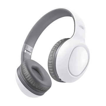 Casti Wireless XO BE35, Over Ear, BT 5.2, 100h StandBy, Gaming, Elegant - Alb