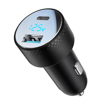 Incarcator Auto Joyroom JR-CCD01, PD53W, 1xUSB-C, 1xUSB, FastCharge - Negru