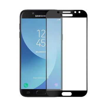 Folie Clear pentru Samsung J7, Full Glass - Transparent / Negru