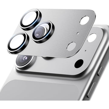 Folie Camera pentru iPhone 17 Pro, Full Cover, Full Glue, Sliver