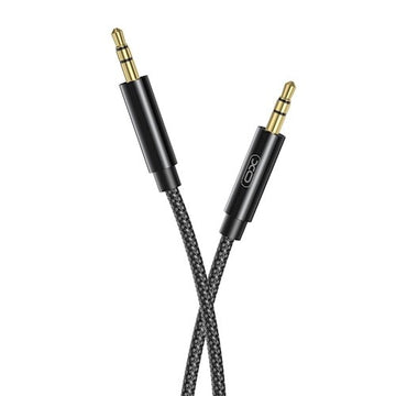 Cablu Audio XO NB-R211C, Jack 3.5mm M la Jack 3.5mm M, 1m - Negru