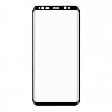 Folie Clear pentru Samsung S8 Plus 2.5D, Samsung S8 Plus, 2.5D Curved, FullGlue - Rama neagra
