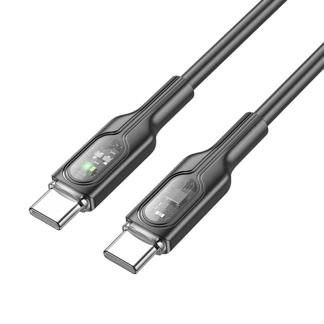 Cablu Hoco U120 LED Power USB-C 60W Negru