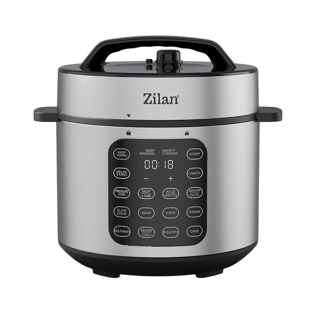 Oală sub presiune digitală multifuncțională Zilan ZLN9580, 6 l, 12 programe