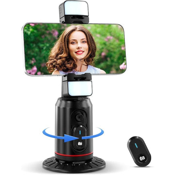 Suport Stand XO SS16-L, Tip Selfie, pentru Telefon, AI cu Urmarire Faciala, MultiAngle - Negru